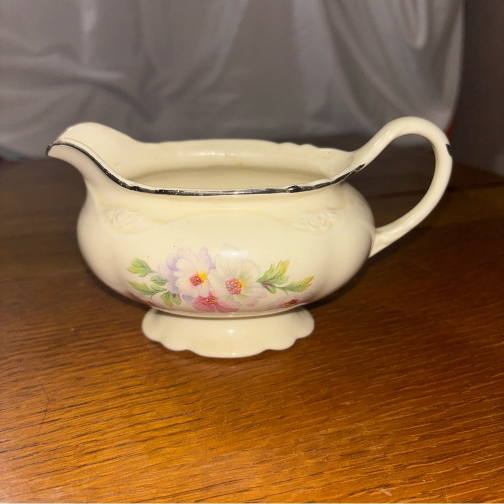 Vintage Homer Laughlin VIRGINIA ROSE China - Creamer / Sauce Boat